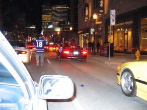 Downtown Toronto after Leafs won the Quarter Finals 62.JPG